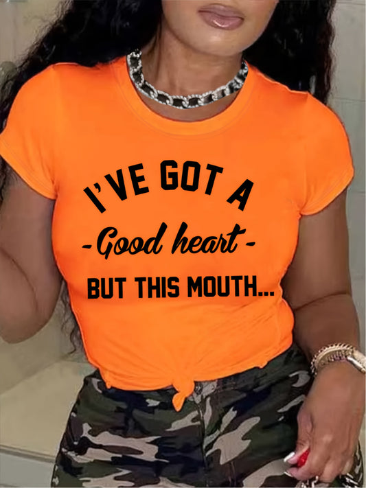 Women's Graphic Print Blouse - Crew Neck – green option – main product image