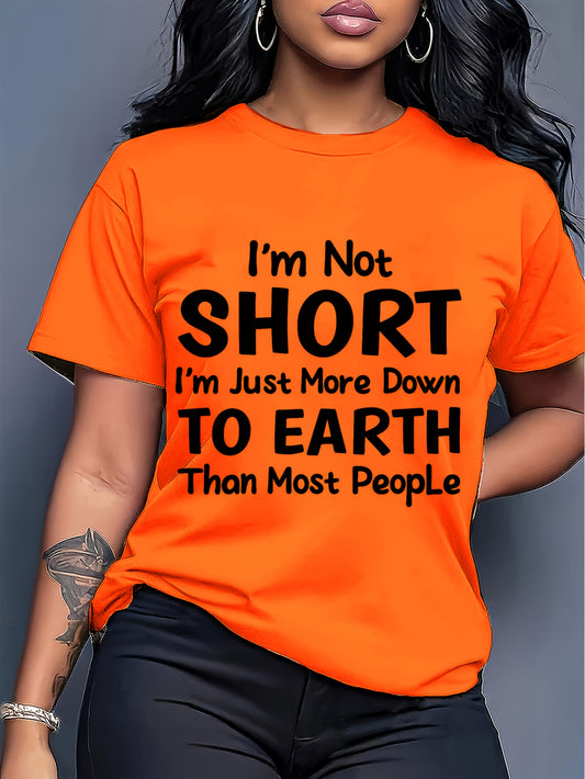 Women's Graphic Print T-Shirt - Crew Neck Short Sleeve Plaid – Purple option – main product image