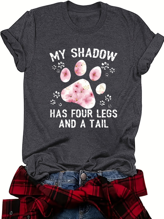 Women's Graphic Print T-Shirt - Regular Fit – Dusty Rose / Deep Grey – main product image