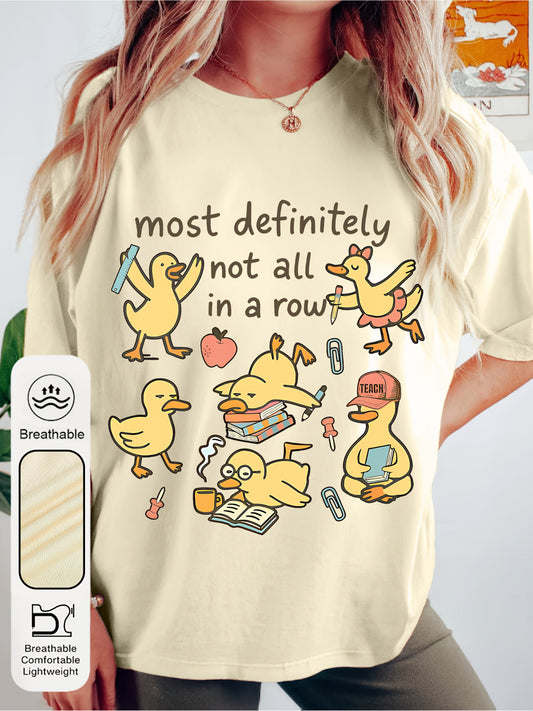 Women's Graphic Print T-Shirt - Round Neck Short Sleeve – Apricot / 5-Variant Selection – Apricot option – main product image