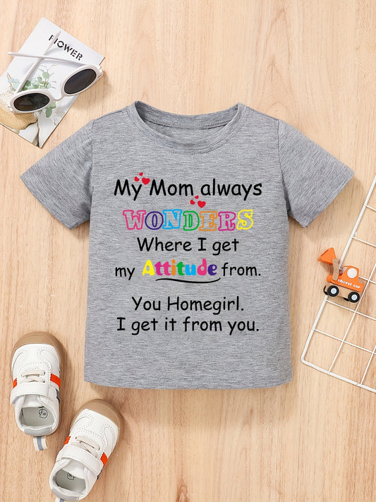Women's Graphic Print T-Shirt - Short Sleeve – Black / Light Purple – main product image