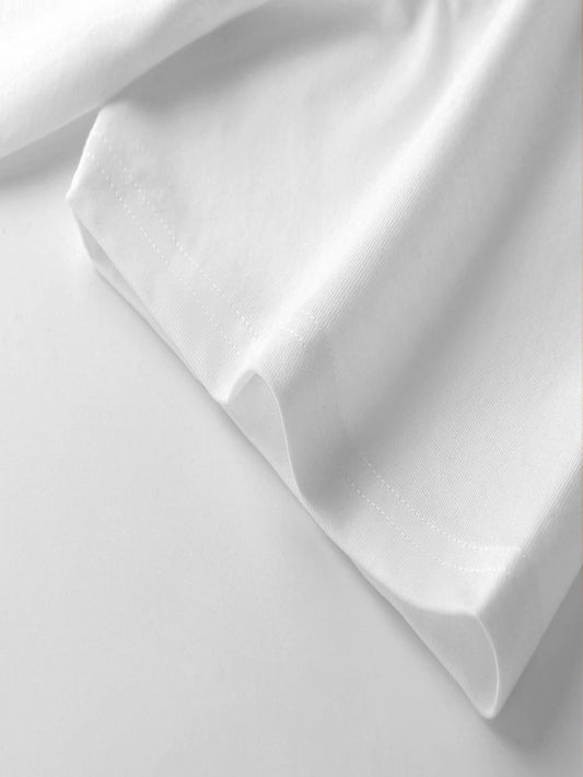 Women's Graphic Print T-Shirt - V-Neck Short Sleeve White Design – White option – main product image