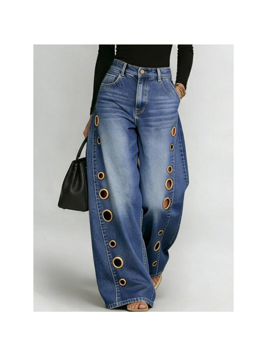 Women's High-Waist Jeans - Black – Black option – main product image