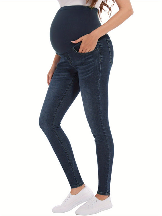 Women's High-Waist Skinny Jeans - Vintage Pocket Detail Stretch – main product image