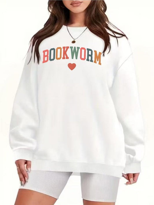 Women's Holiday Sweatshirt - Classic Neck Long Sleeve – White option – main product image