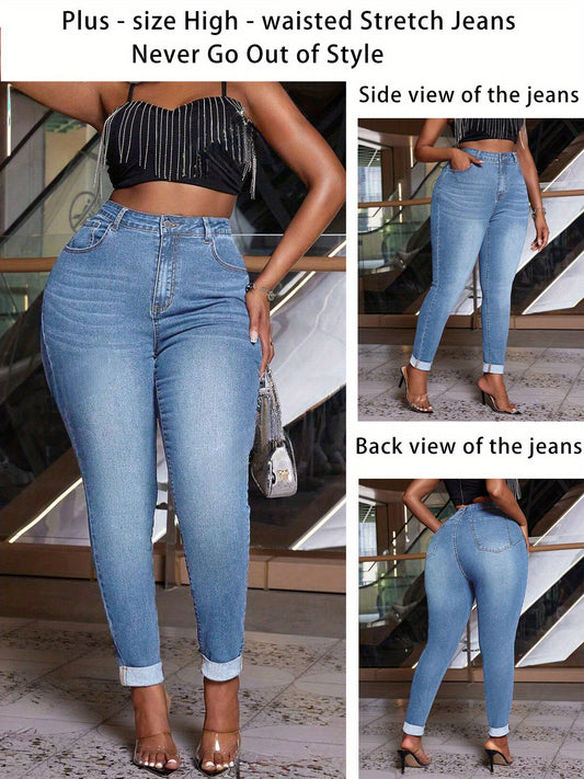 Women's Jeans - Purple – Purple option – main product image