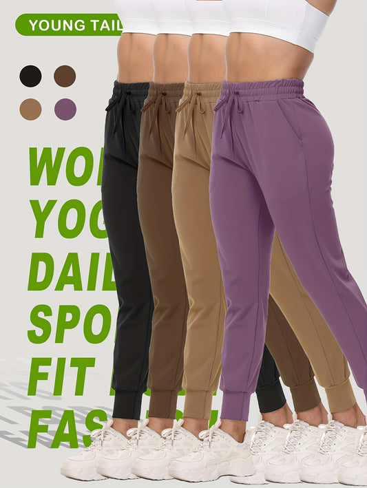 Women's Jogger Pants - Drawstring Waist Relaxed fit 37 – Black option – main product image
