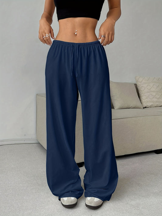 Women's Jogger Pants - Drawstring Waist Relaxed fit 42 – White option – main product image
