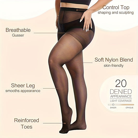 Women's Lace Detail Pantyhose - 4-Piece Pack – main product image