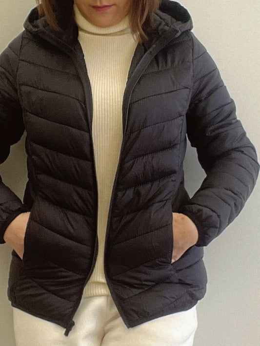 Women's Lightweight Zip-Up Coat – Sizes XS–XXL – Black option – main product image