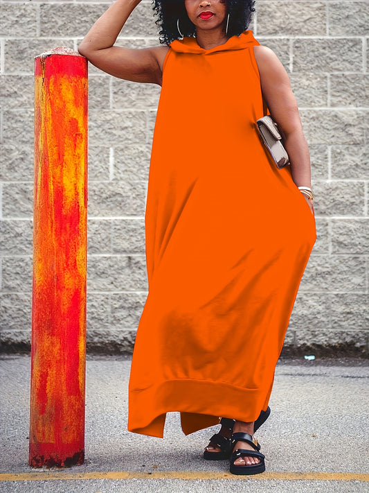 Women's Maxi Skirt - Solid Color Slit Detail – Gray option – main product image