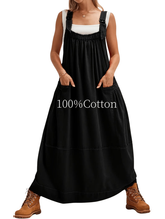 Women's Midi Dress - Solid Color – Green option – main product image