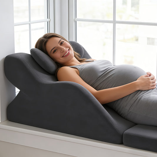 Women's Multi-Position Pregnancy Pillow - Soft Bed and Sofa Support – main product image