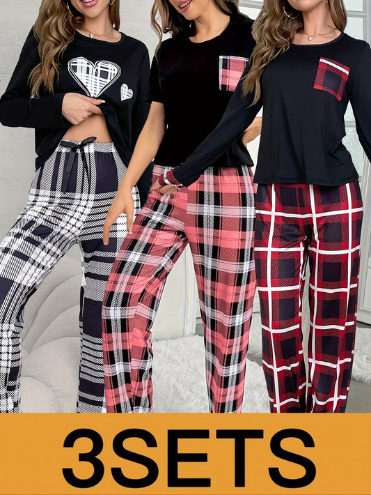 Women's Pajama Set - Long Sleeve – Mixed colors Polyester – main product image