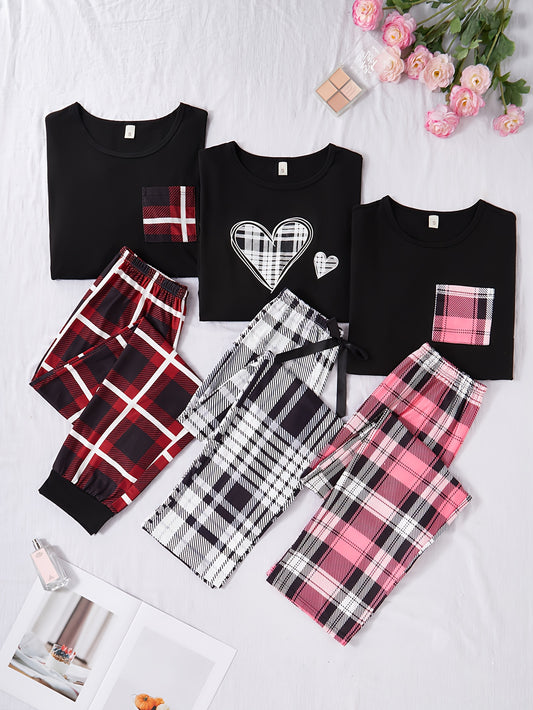 Women's Pajama Set - Long Sleeve – Mixed colors Printed – main product image