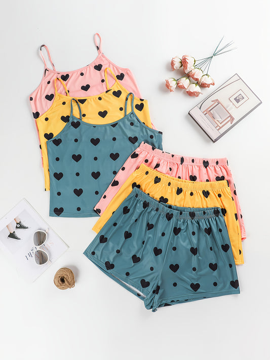 Women's Pajama Shorts Set - Printed 6 – Sizes 1XL–5XL – main product image