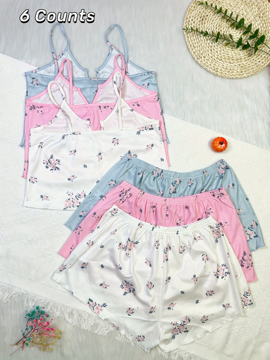 Women's Pajama Shorts Set - Printed 6 – Sizes S–XL – main product image