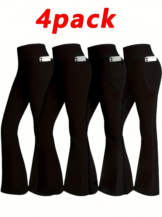 Women's Pants - High-Waist Fit – Black / 10-Variant Selection – Black option – main product image