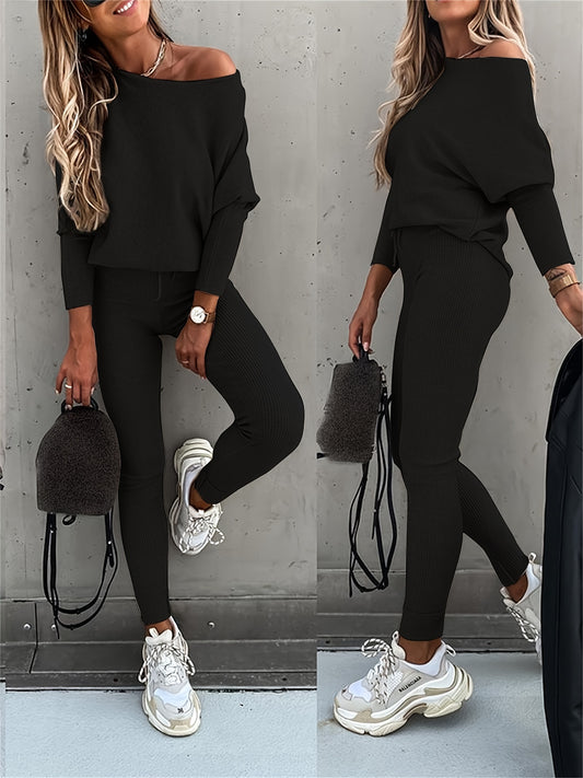 Women's Pants - High-Waist Fit – Black / Grey – Black option – main product image