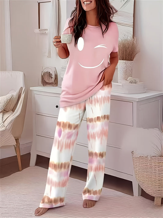 Women's Pants - Stretch Comfort – Sky Blue / pink color – Blue option – main product image