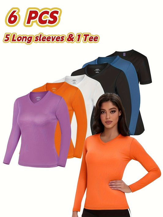 Women's Performance T-Shirt - 6-Pack Round Neck Short Sleeve – main product image