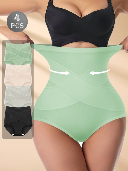 Women’s Plus Size High-Waist Shapewear Briefs - Tummy Control Support – Sizes 0XL–5XL – main product image