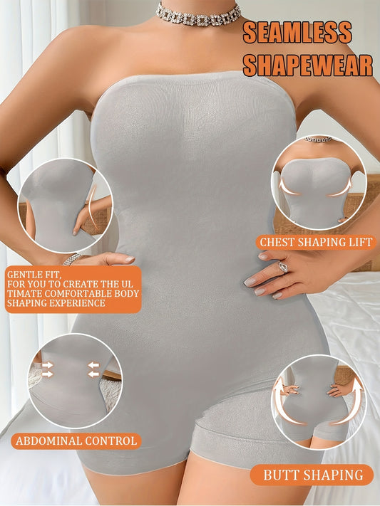 Women's Plus Size Shapewear Bodysuit - Seamless Belly Control & Hip Lift – main product image