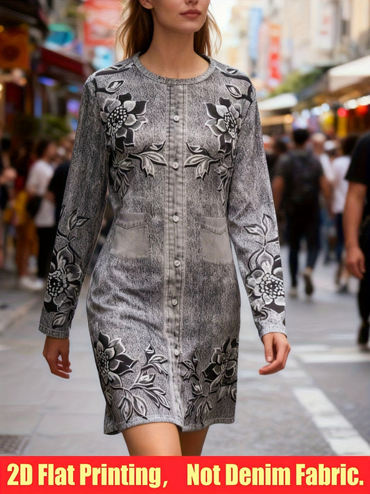 Women's Printed Casual Dress – main product image