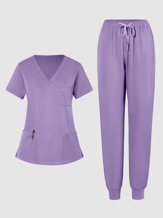 Women's Scrub Set - Stretch Comfort – Navy Color / Blue – Navy option – main product image