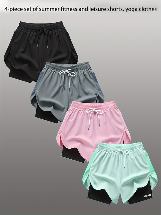 Women's Shorts Outfit Set - Versatile 4 – Black option – main product image