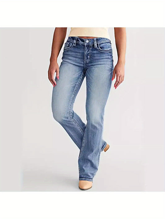 Women's Skinny Jeans - Blue Stretch – Blue option – main product image
