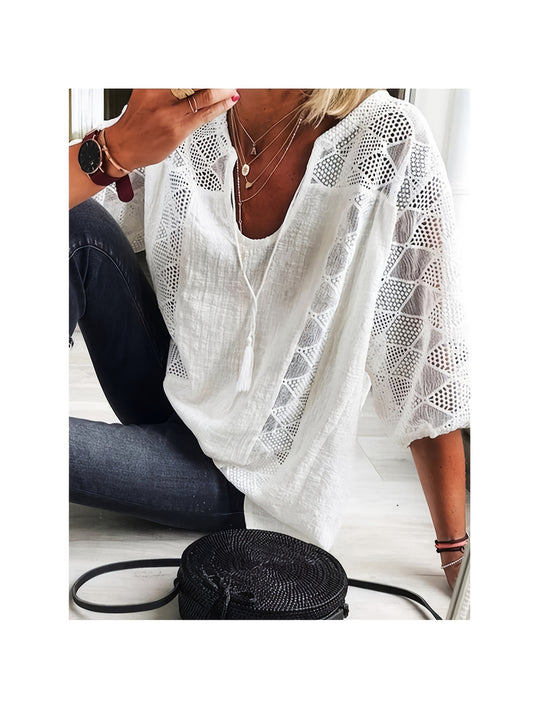 Women's Solid Color Tunic - Relaxed Fit – Blue option – main product image
