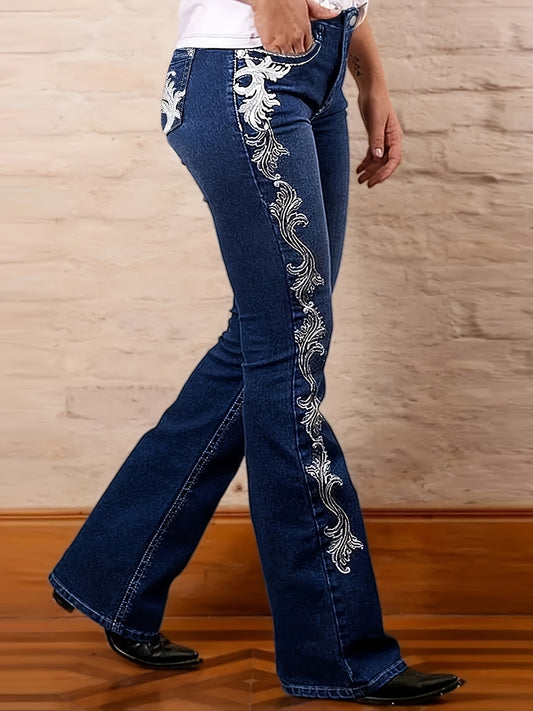 Women's Stretch Jeans - Stretch Comfort – Medium Blue Denim Wash 09413 – Blue option – main product image