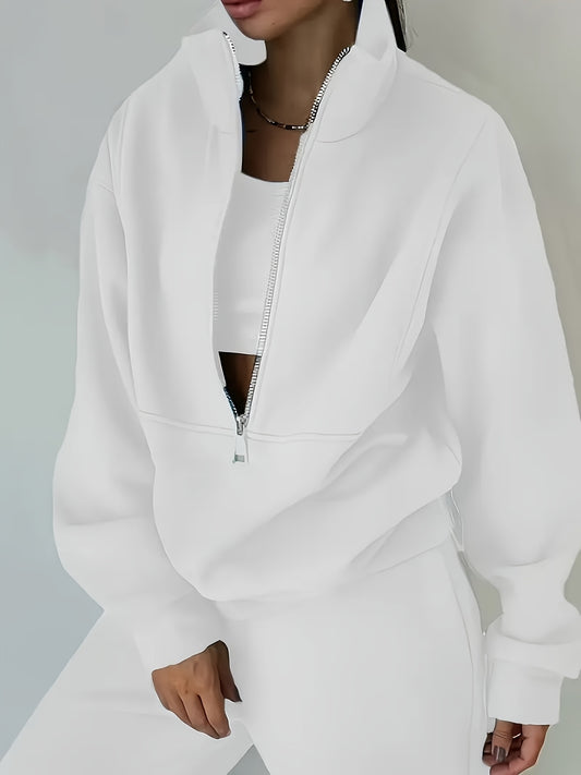 Women's Sweater Outfit Set - Two-Piece Sporty Street Style – Purple option – main product image