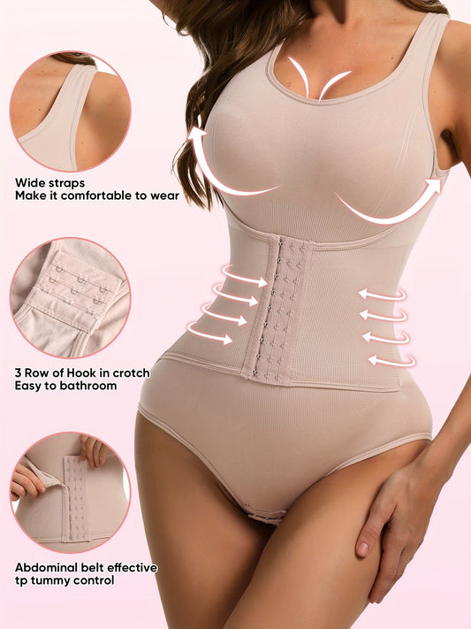 Women's Targeted Control Shapewear Bodysuit - Butt Lift – 2-piece value works for wardrobe rotation – main product image