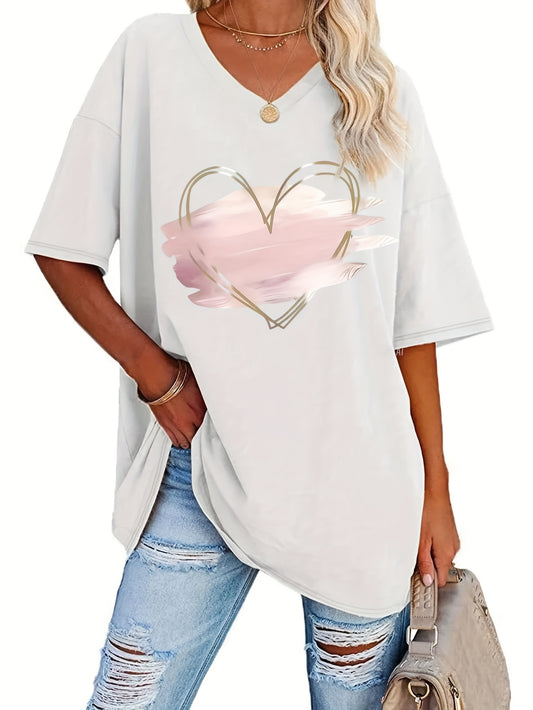 Women's Textured Blouse - V-Neck Short Sleeve – Sizes S–XXL – White option – main product image