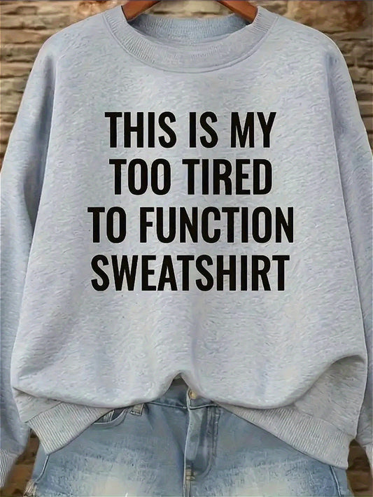 Women's Textured Crewneck Sweatshirt - Regular Fit Crew Neck – White / Black – main product image
