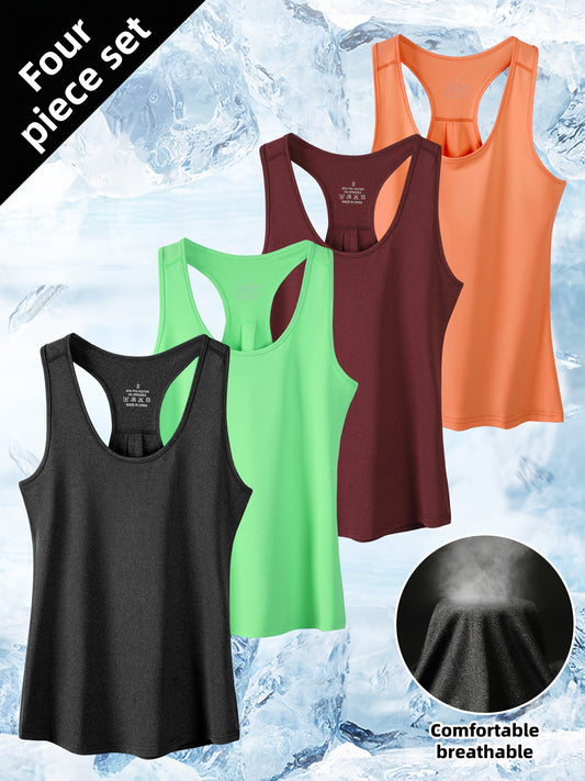 Women's Textured Tank Top - Crew Neck Sleeveless – 10-Variant Selection – Purple option – main product image