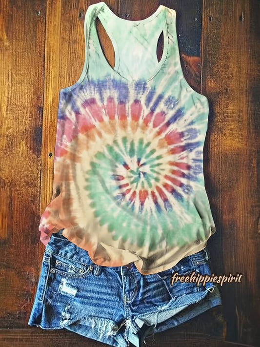 Women's Textured Tank Top - Crew Neck Sleeveless – Matcha Color – main product image