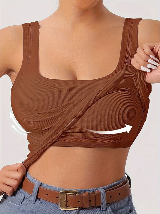 Women's Textured Tank Top - Scoop Neck Sleeveless – main product image