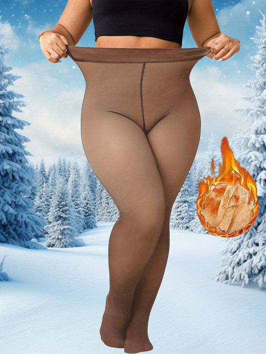 Women's Thermal Pantyhose – Nylon blend – Black option – main product image