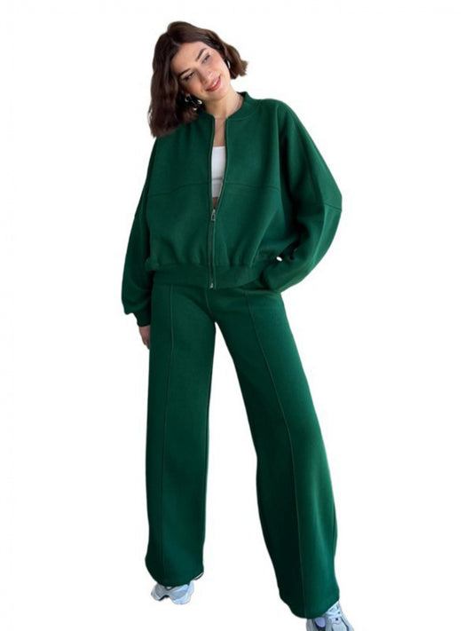 Women's Tracksuit Set - Graphic Print Casual Matching Outfit – 4-Color Selection – Apricot option – main product image