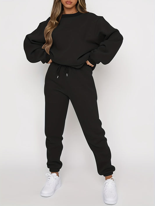 Women's Tracksuit Set - Matching Casual Matching Look – Beige option – main product image