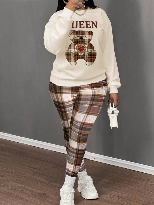 Women's Tracksuit Set - Plaid Detail – main product image