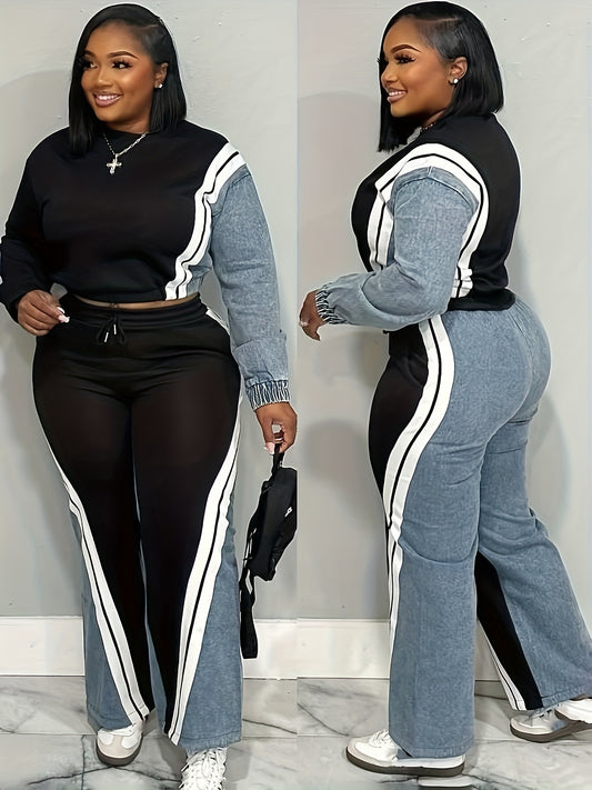 Women's Tracksuit Set - Printed Business Matching Look – Green option – main product image