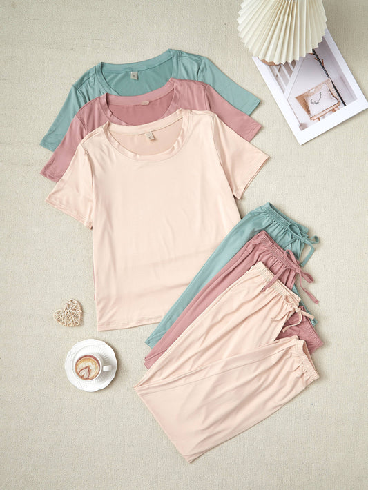 Women's Two-Piece Outfit Set - Short Sleeve – Sizes M–XL – main product image