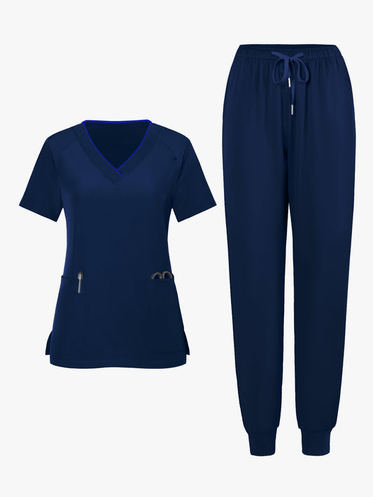 Women's Two-Piece Pants Set - Casual Matching Style 87 – Navy option – main product image
