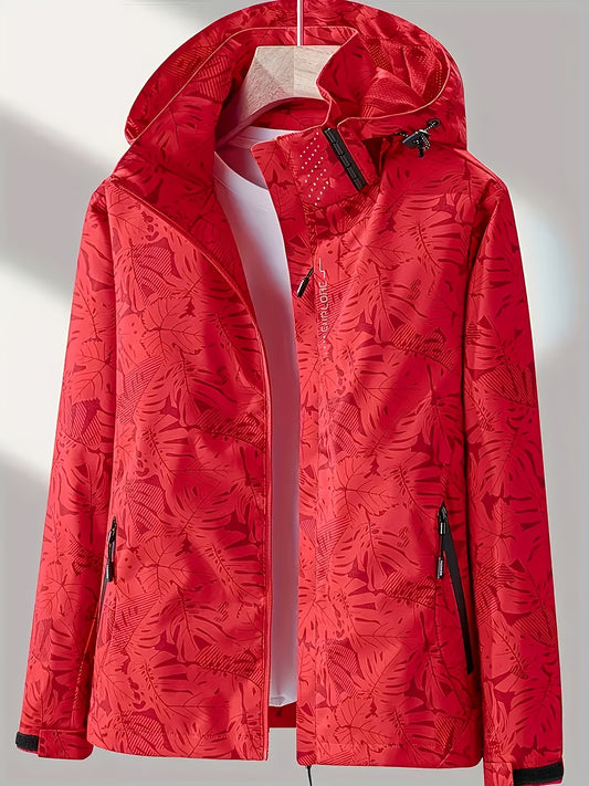Women's Versatile Denim Graphic Coat – White option – main product image