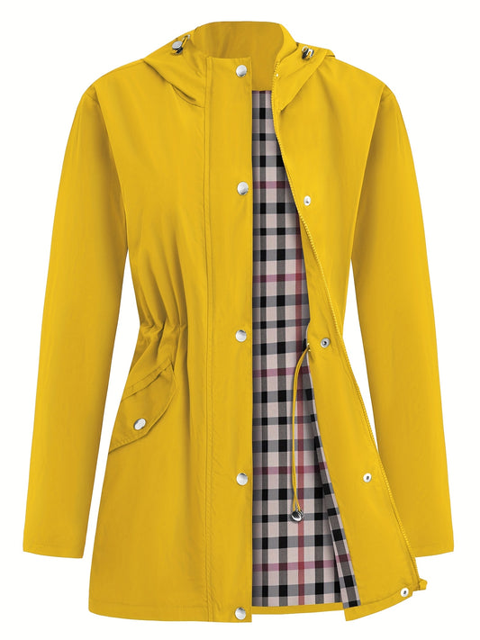 Women's Versatile Denim Pullover Coat – fern green / Navy Color – green option – main product image