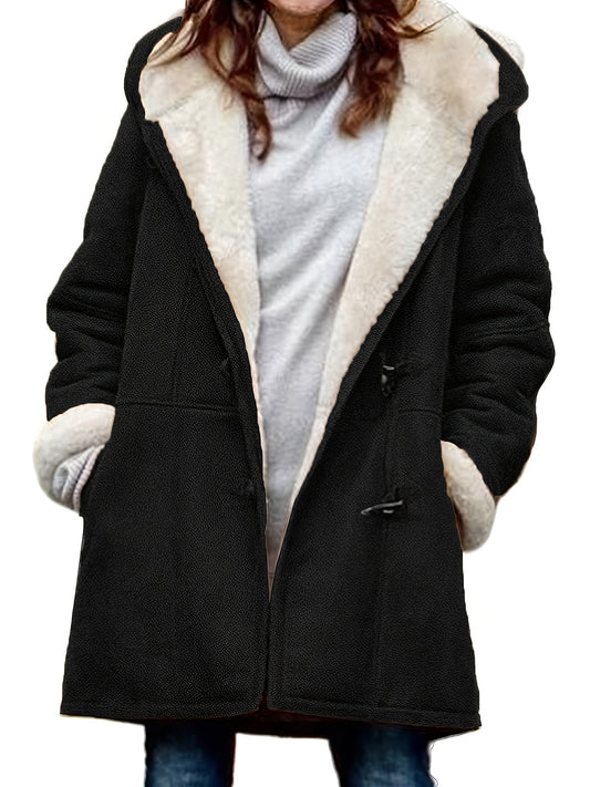Women's Versatile Denim Pullover Jacket – Black / Grey – Black option – main product image